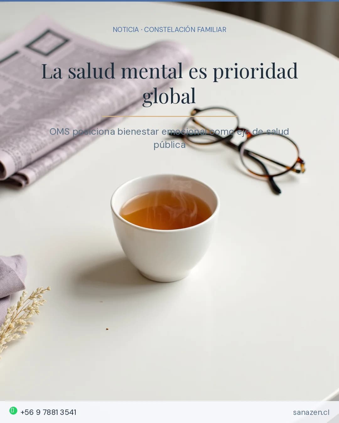 La salud mental es prioridad global